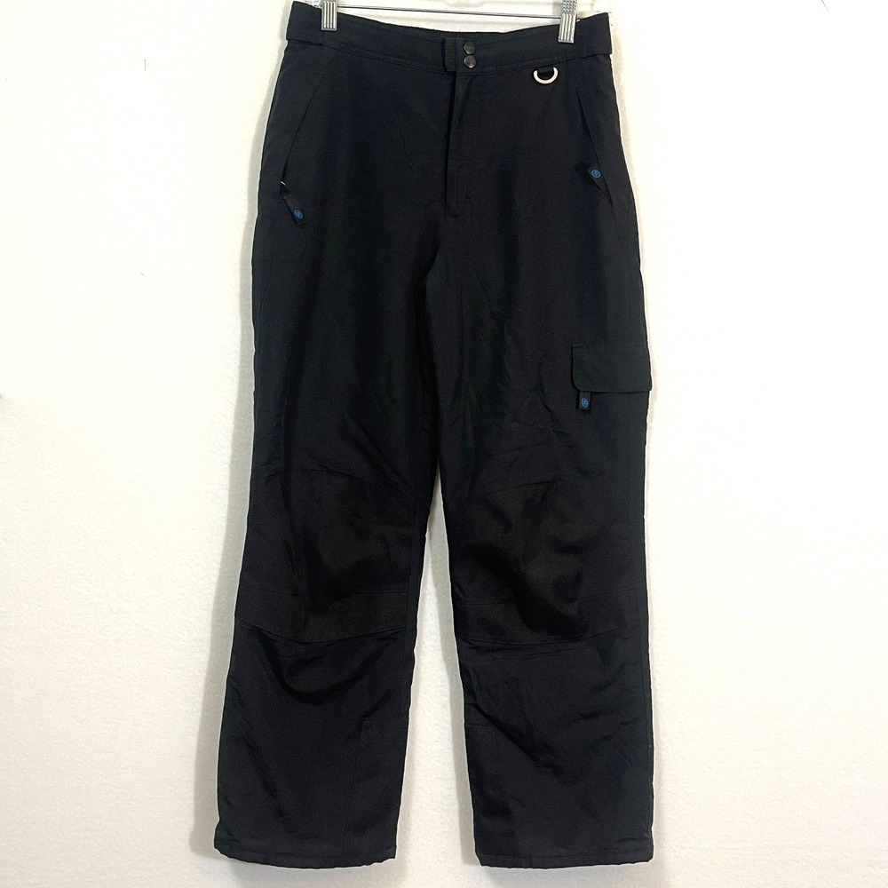 Slalom Youth Insulated Ski Snowboard Pants Boys Girls Black Large Adj waist‎